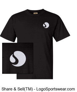 Comfort Colors Adult Heavyweight T-Shirt - Front & Back Welcome to How Logo, Black Design Zoom